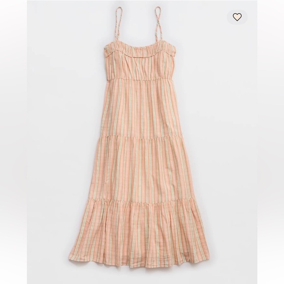 aerie Dresses & Skirts - Aerie Striped Tiered Maxi Dress size XL NWT